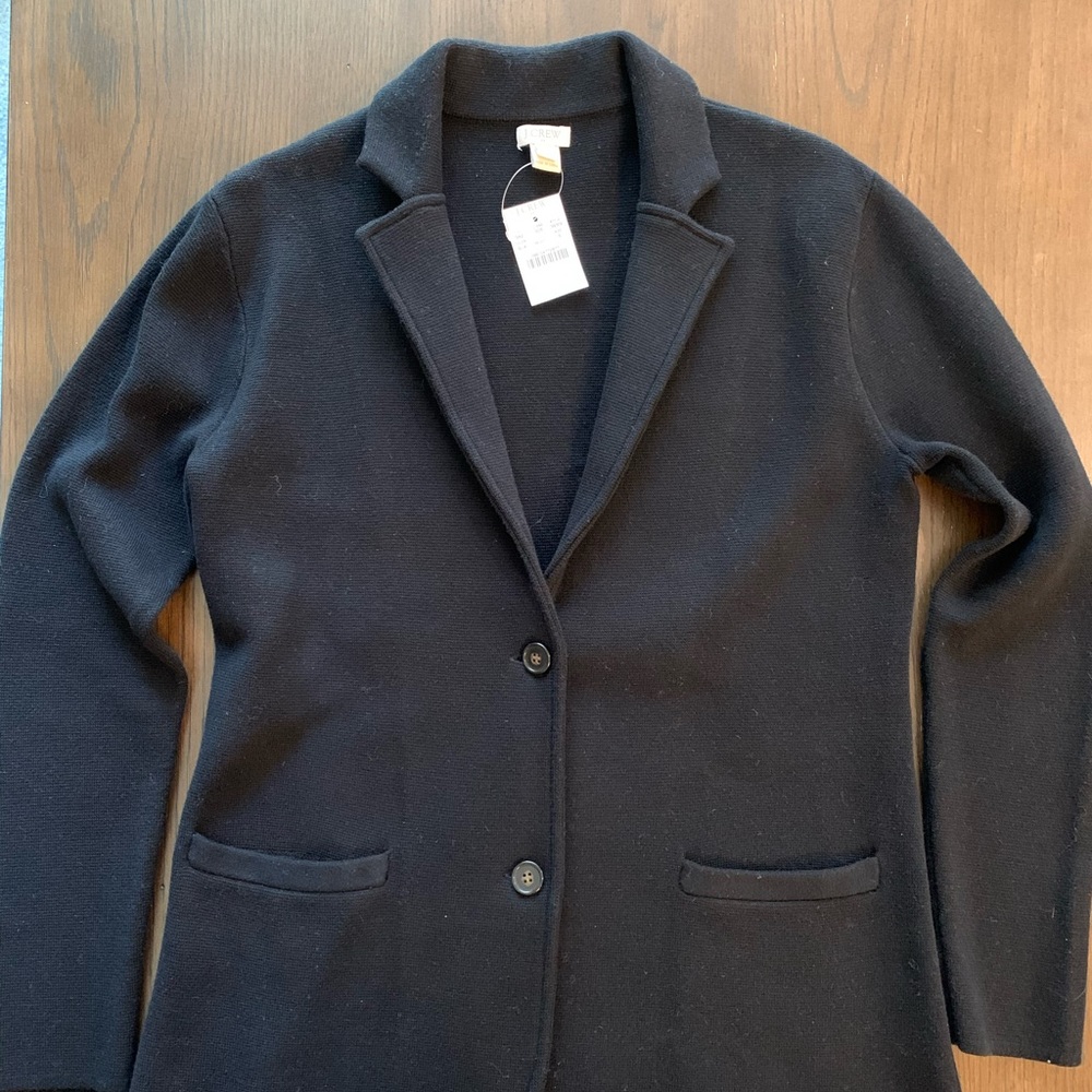 J. Crew Cotton “Sweater” Blazer